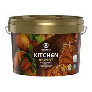  Матовая особопрочная краска для стен и потолков "Eskaro Akzent Kitchen" 9л