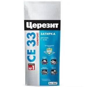 Затирка цементная Церезит CE 33 Comfort цвет белый 2кг